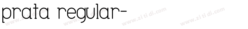 prata regular字体转换